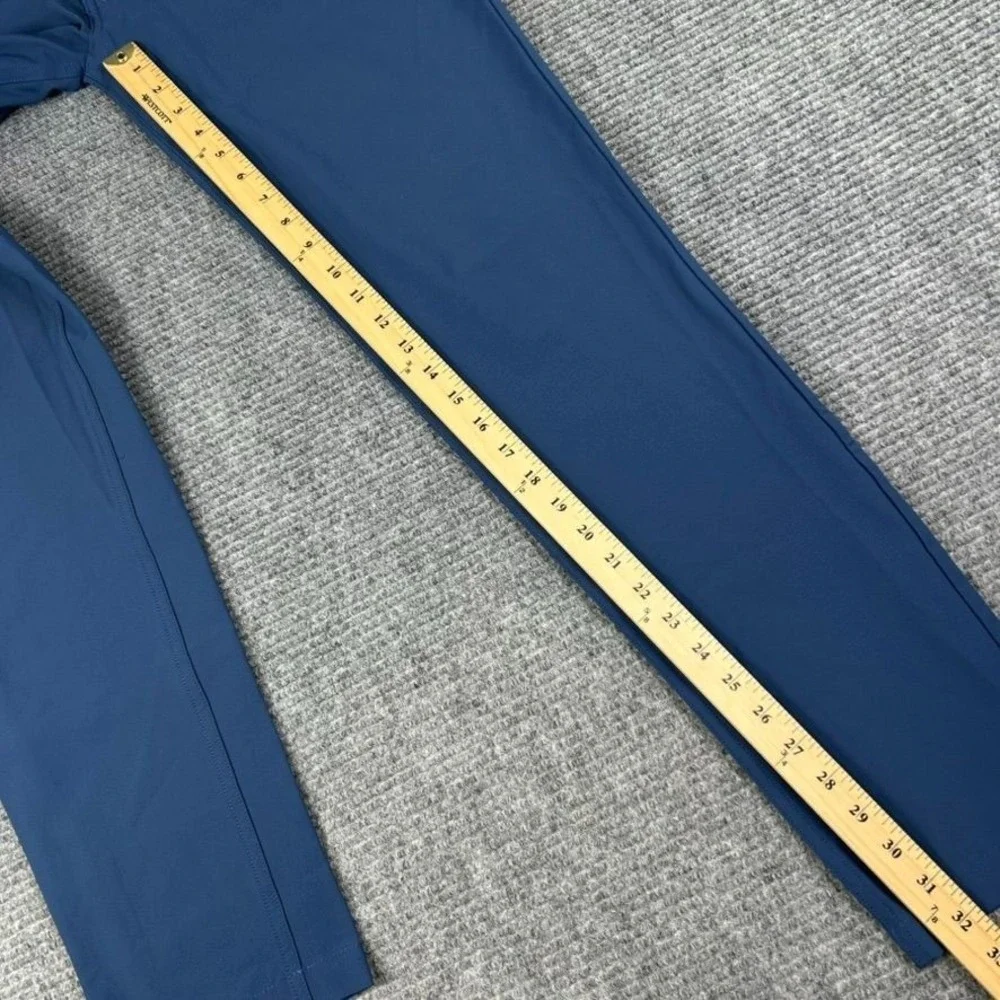 Olivers Apparel Straight Fit Performance Pants Mens 32 Navy Blue Athletic Casual